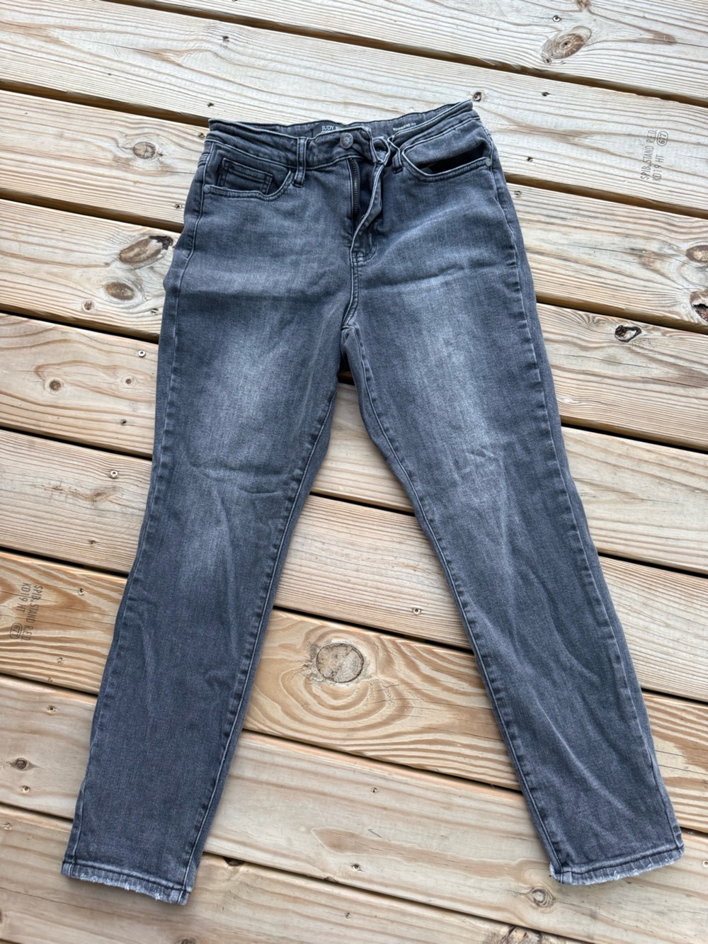 Judy Blue Boyfriend Jeans - Washed Charcoal